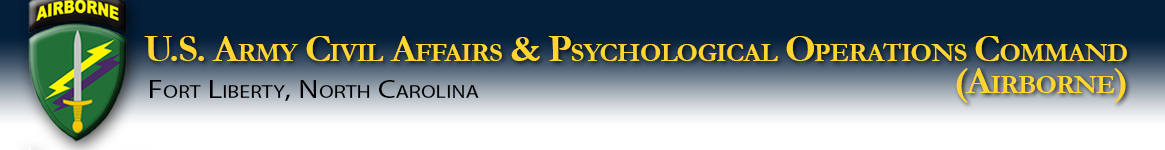 U.S. Army Civil Affairs & Psychological Operations Command (Airborne) | Fort Liberty, North Carolina