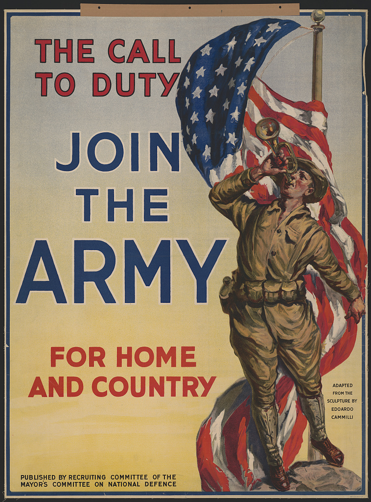 W35 Vintage WWI US Marines Army Enlist Recruitment War Poster WW1 A1 A2 A3 