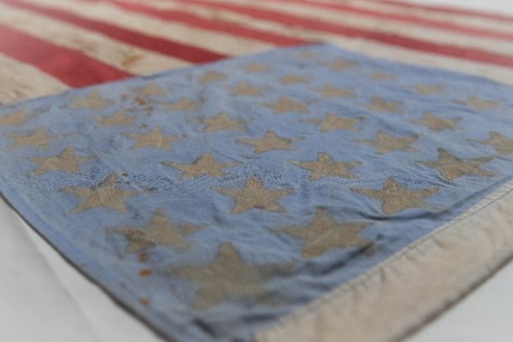 U.S. Flag detailed view